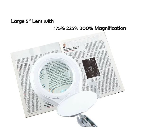 Workbench Magnifying Glass With Led Light